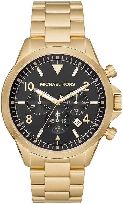 reloj michael kors hombre dorado con azul